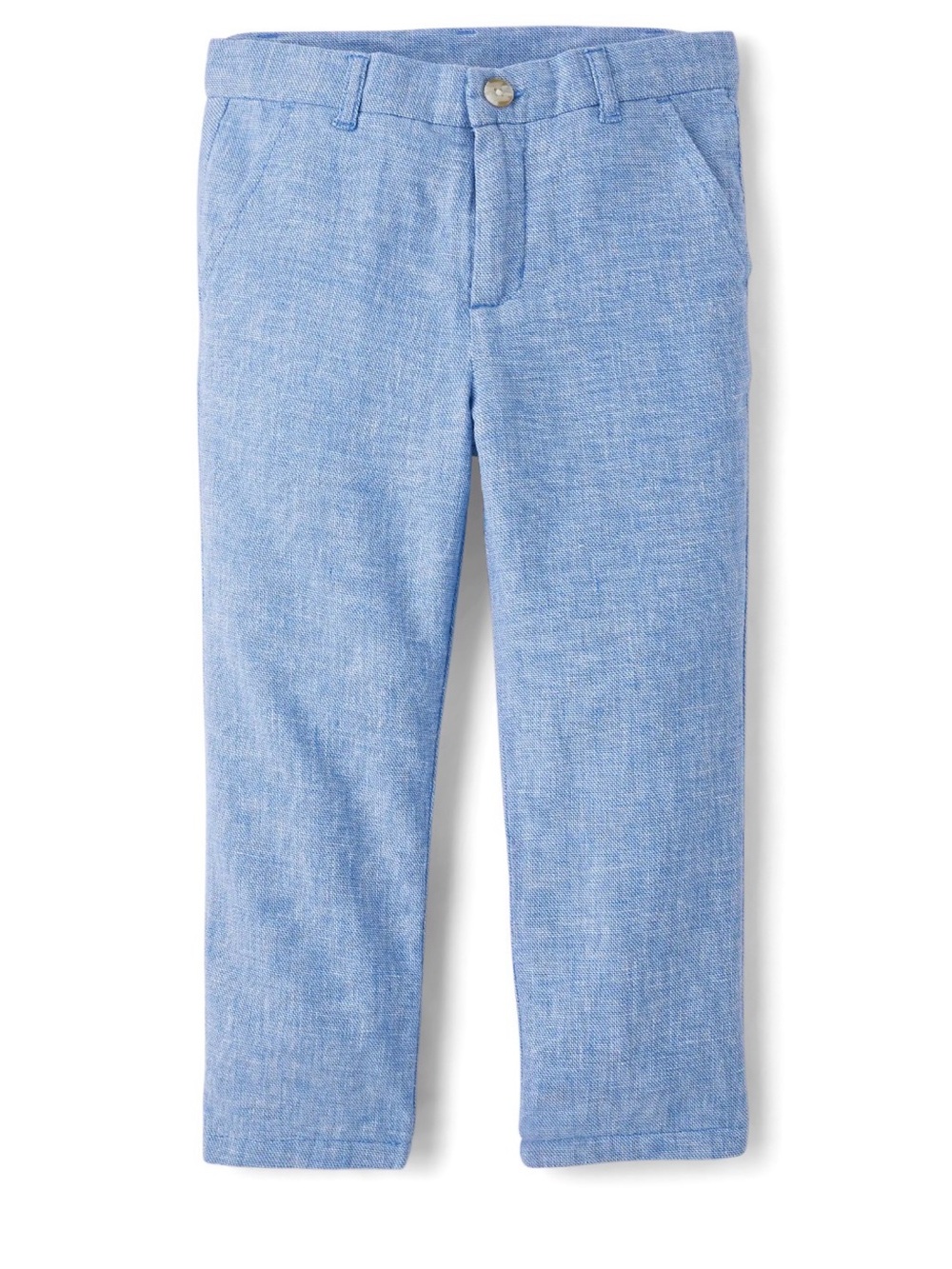 Blue Linen-Blend Dress Pants Boys 3T EUC Special Occasions